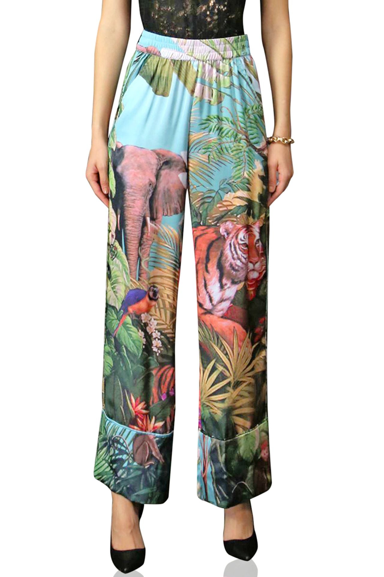 Dark Forest Print Pants