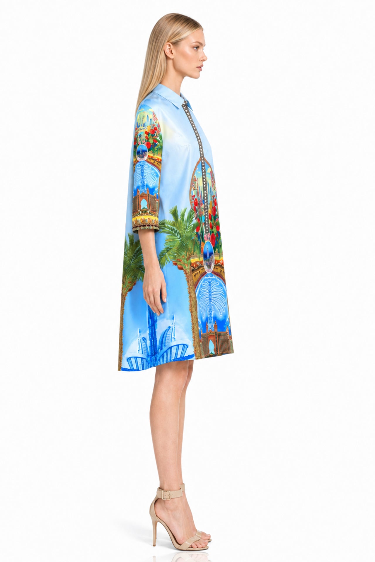 Blue Midi Dress for Women