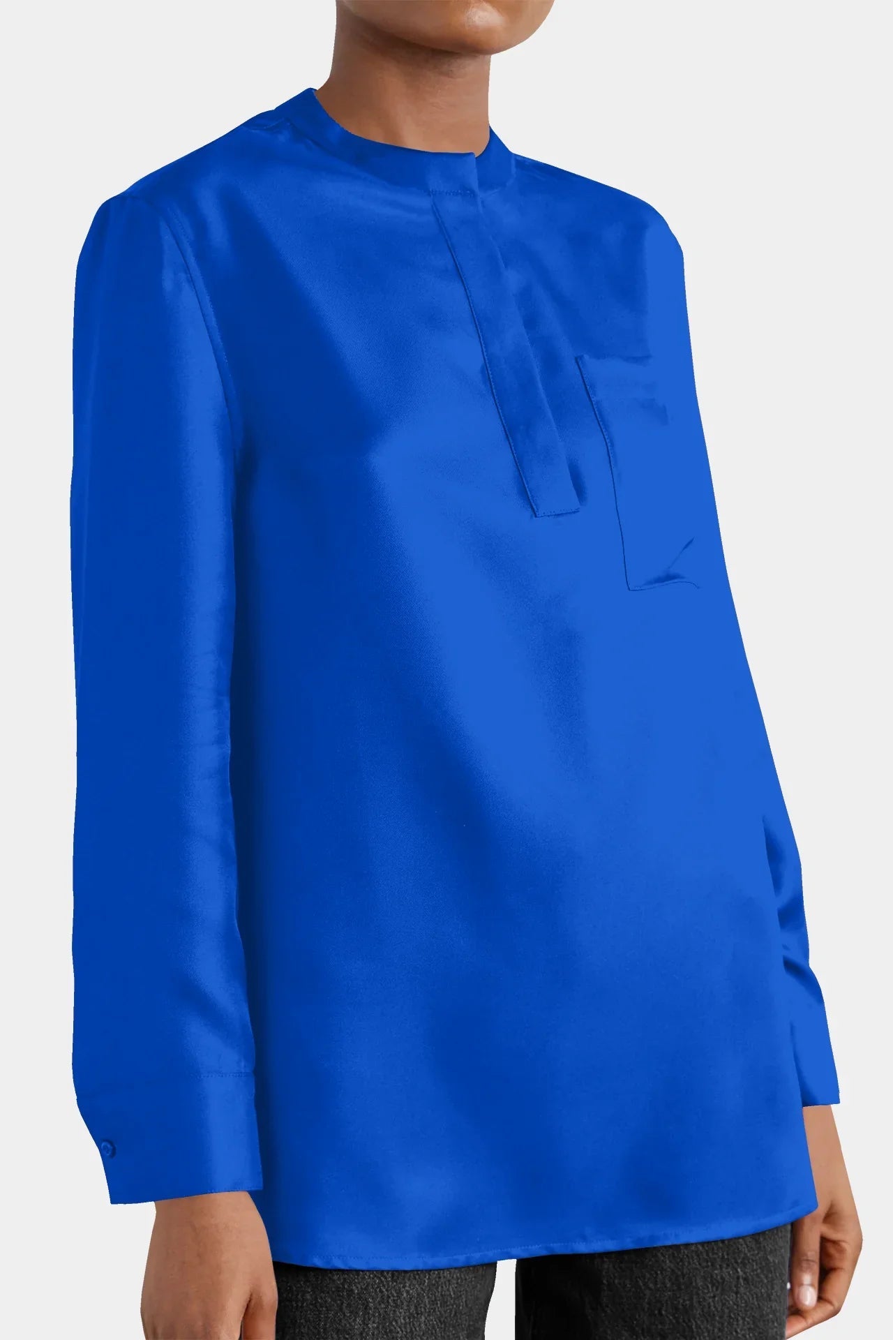 Designer Blue Tunic Style Tops