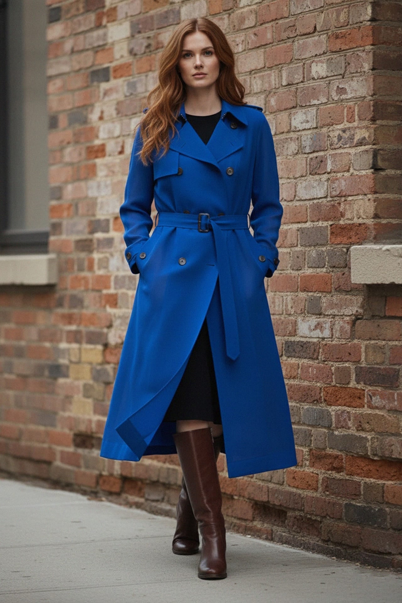 Classic Belted Longline Trench with Lapels