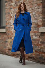 Classic Belted Longline Trench with Lapels