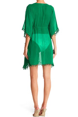 Dark Green Bathing Suit Cover Up