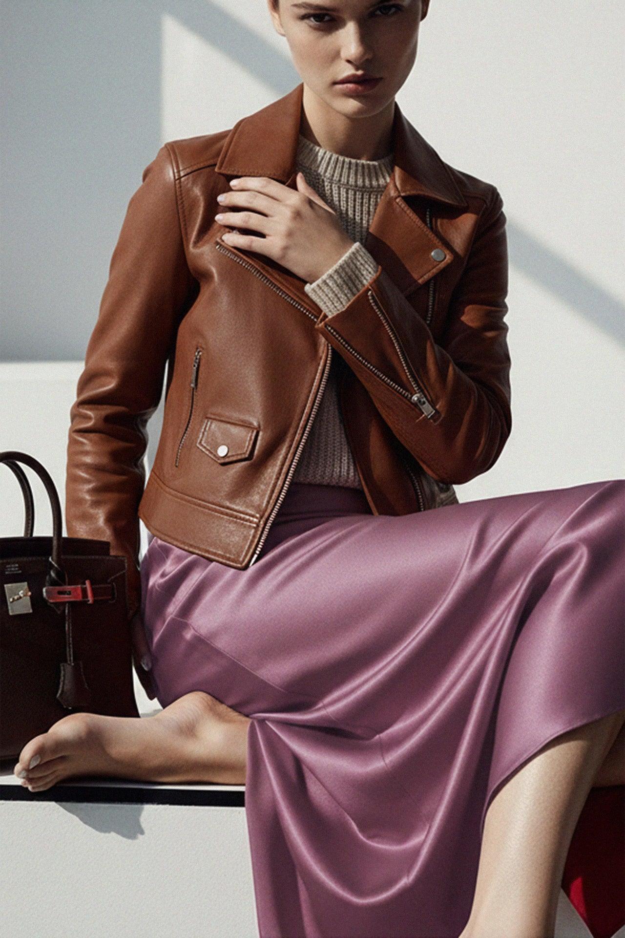 Designer Bias Cut Midi Skirt