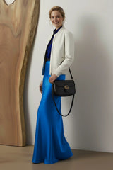 Designer Blue Long Maxi Skirt