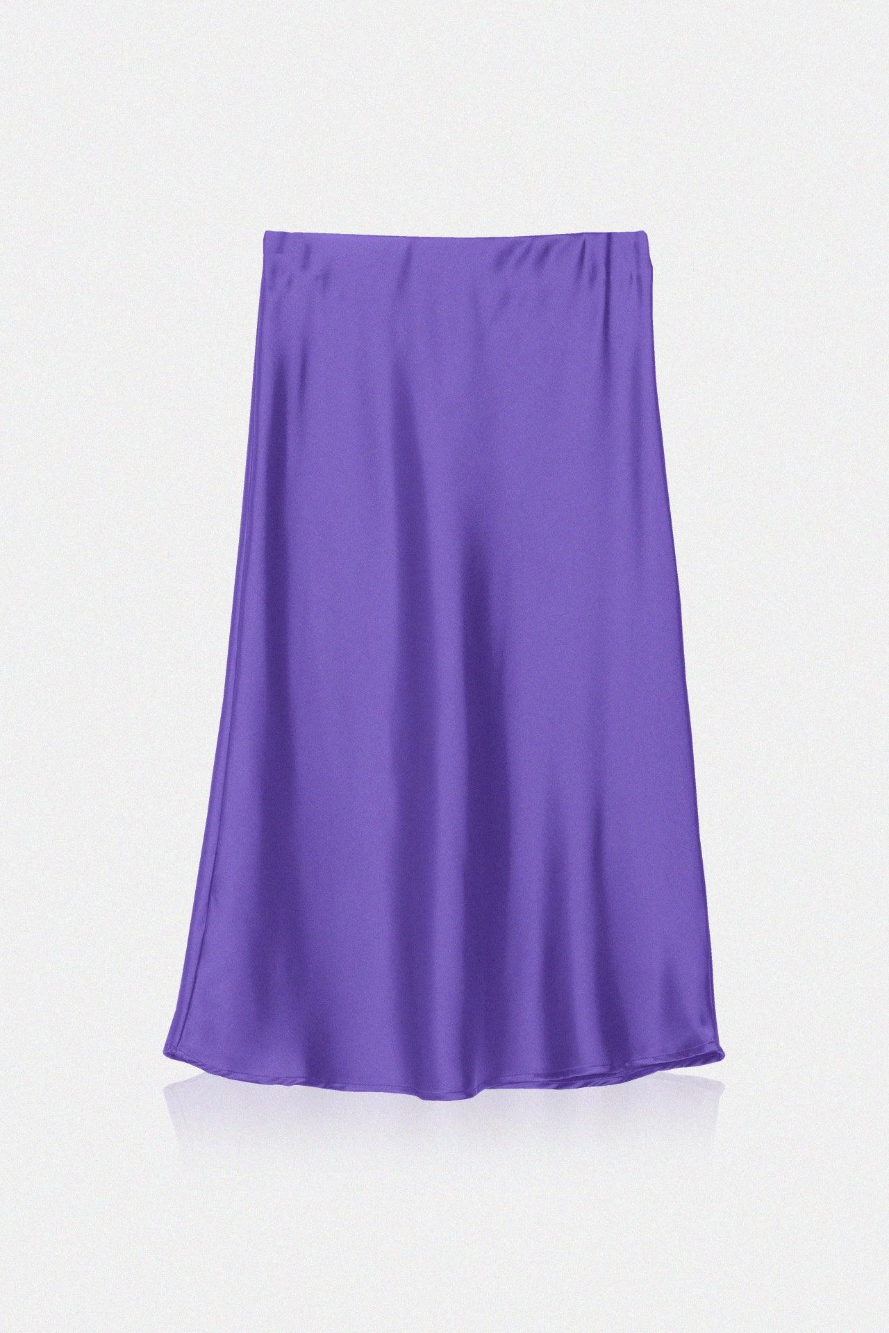 Designer Digital Lavender Midi Pencil Skirt