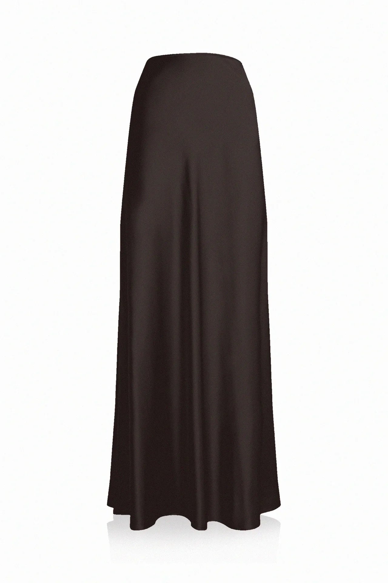 Designer Ground Coffee Bias Skirt For Women