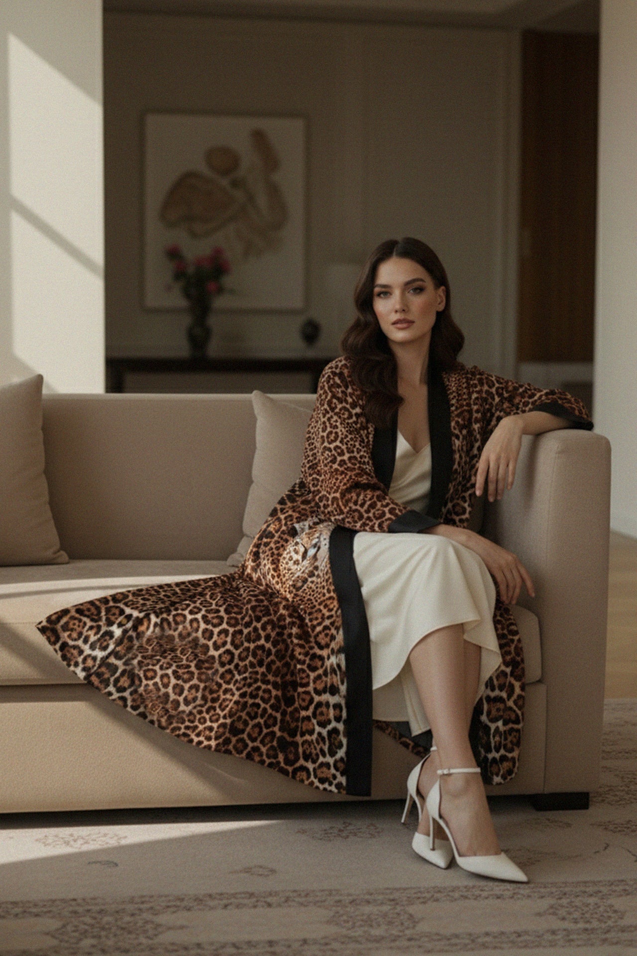 Animal Print Robe