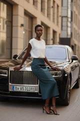 Designer Casual Maxi Skirt