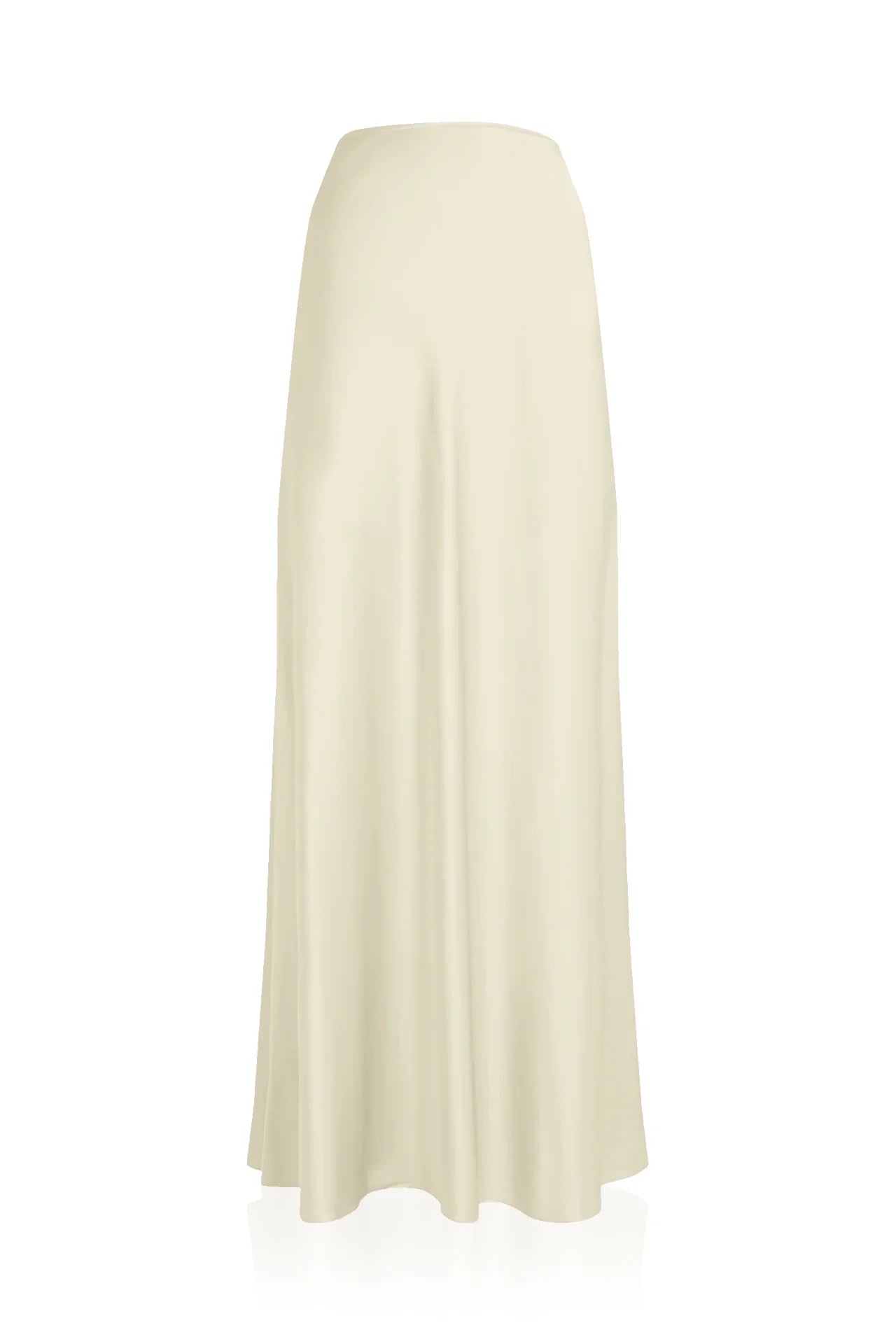 Designer Chalk Color Long Evening Skirts