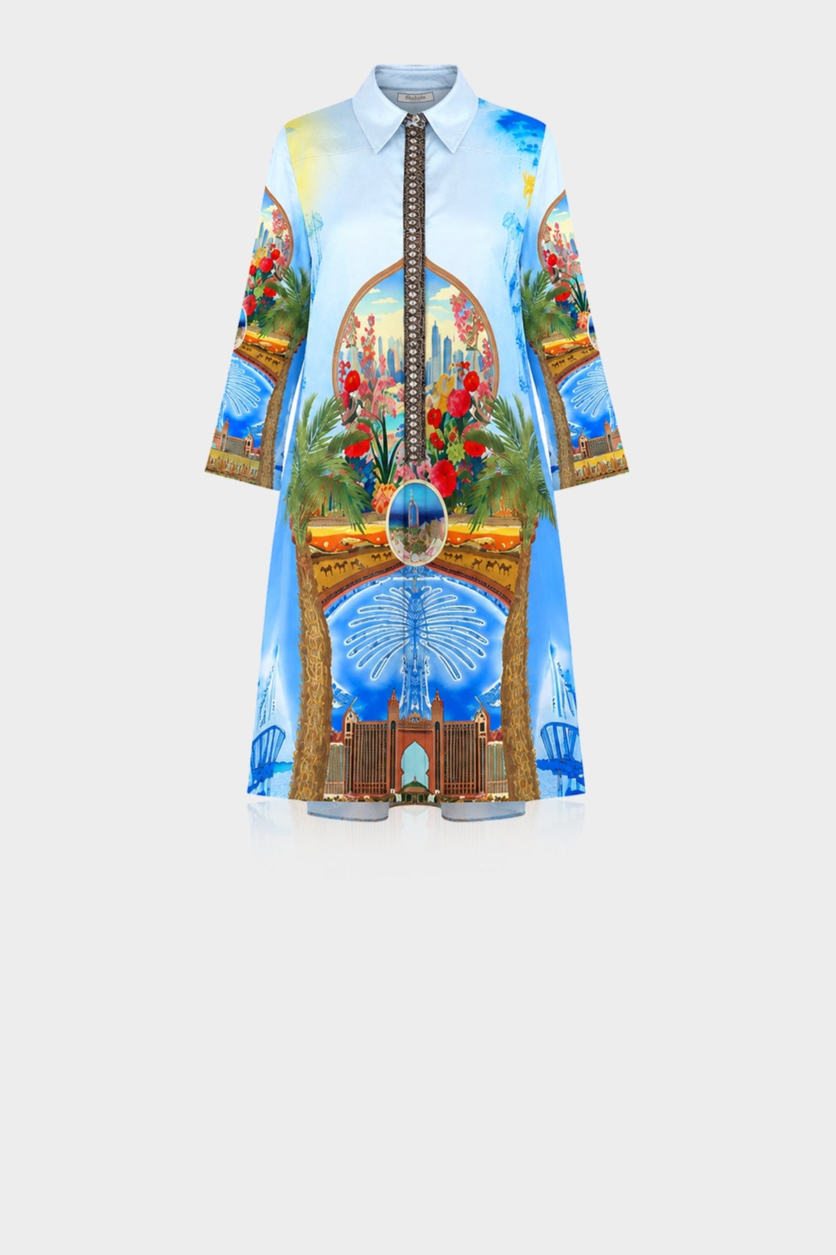 Blue Midi Dress for Women