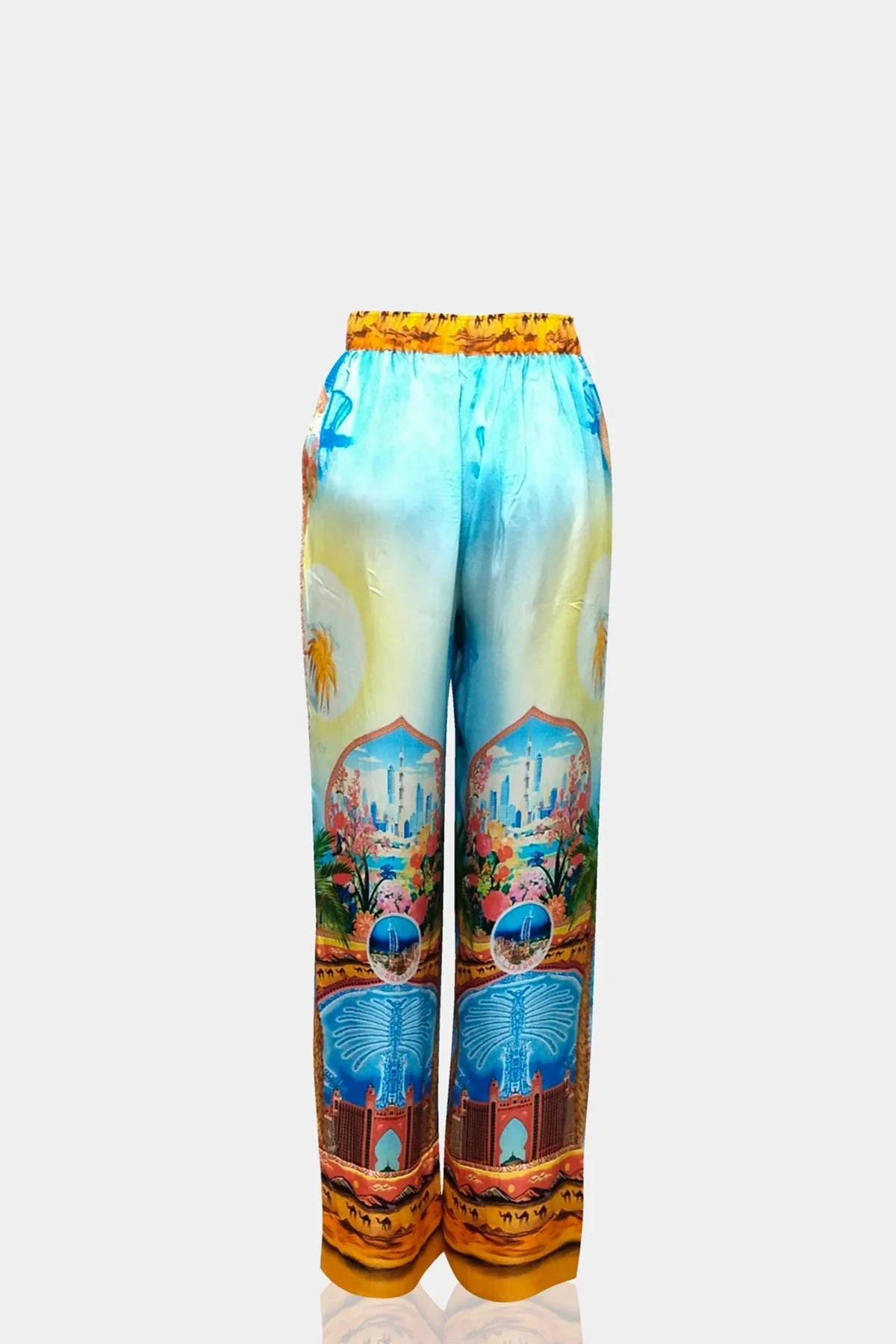 Blue Wide Leg Pant for Women