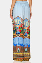 Blue Wide Leg Pant for Women