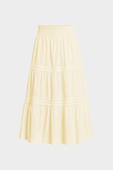 Champagne Everyday Cotton Maxi Skirt for Women – Casual Luxury Skirt