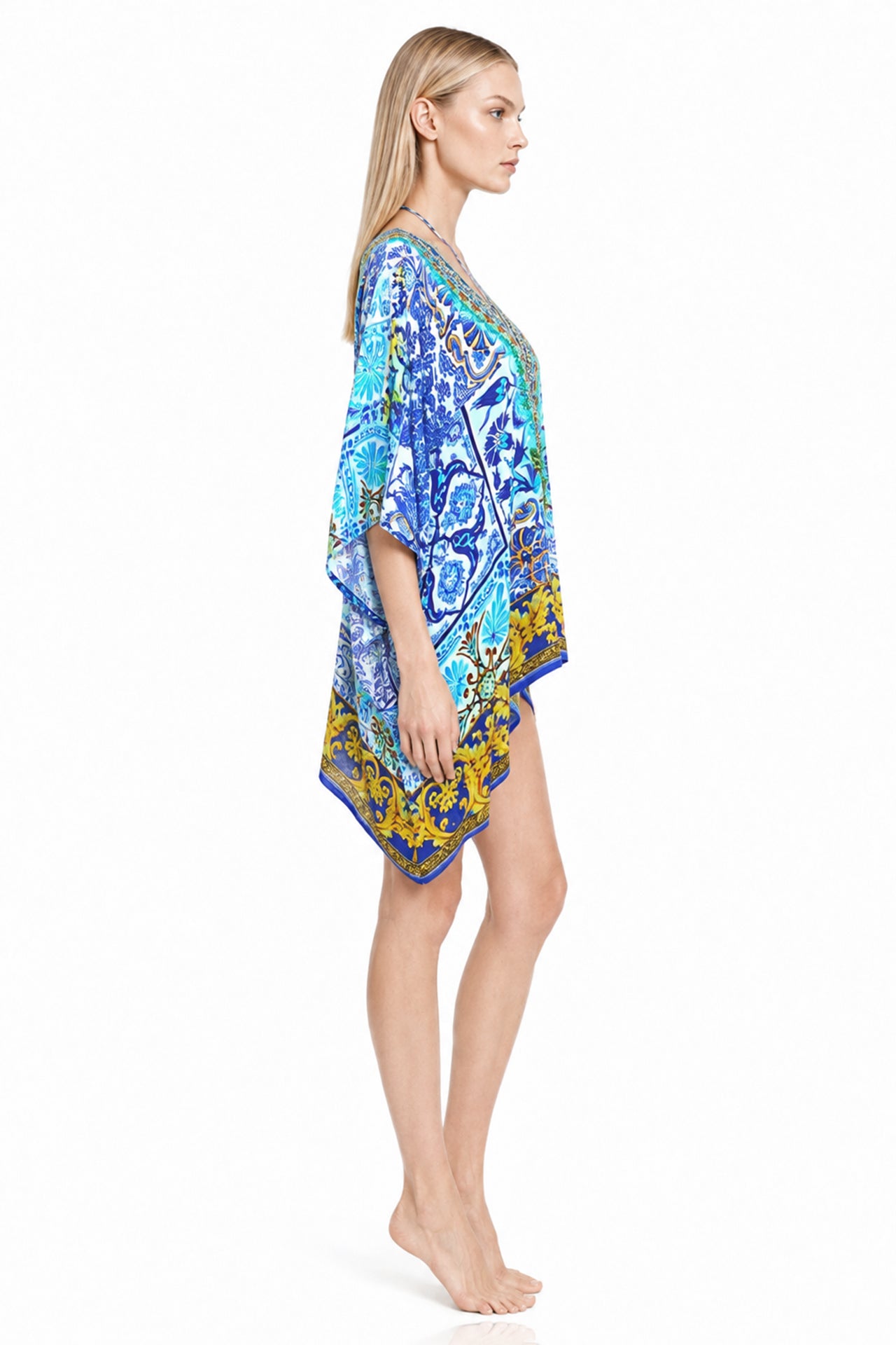 Blue  Women's Kaftan Short