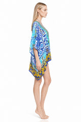 Blue  Women's Kaftan Short