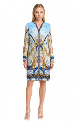 Blue Modest Midi Dresses
