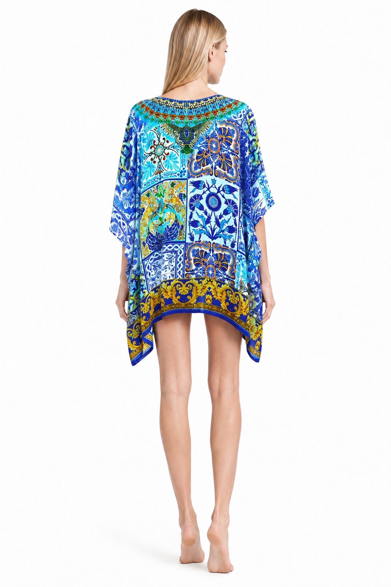 Blue  Women's Kaftan Short