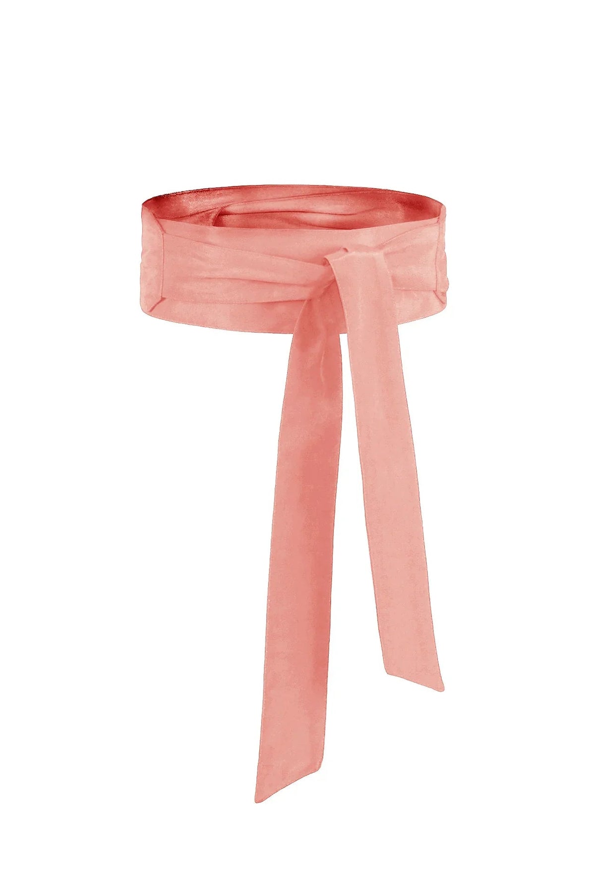 Ballerina Pink Japanese Kimono Obi in Coral