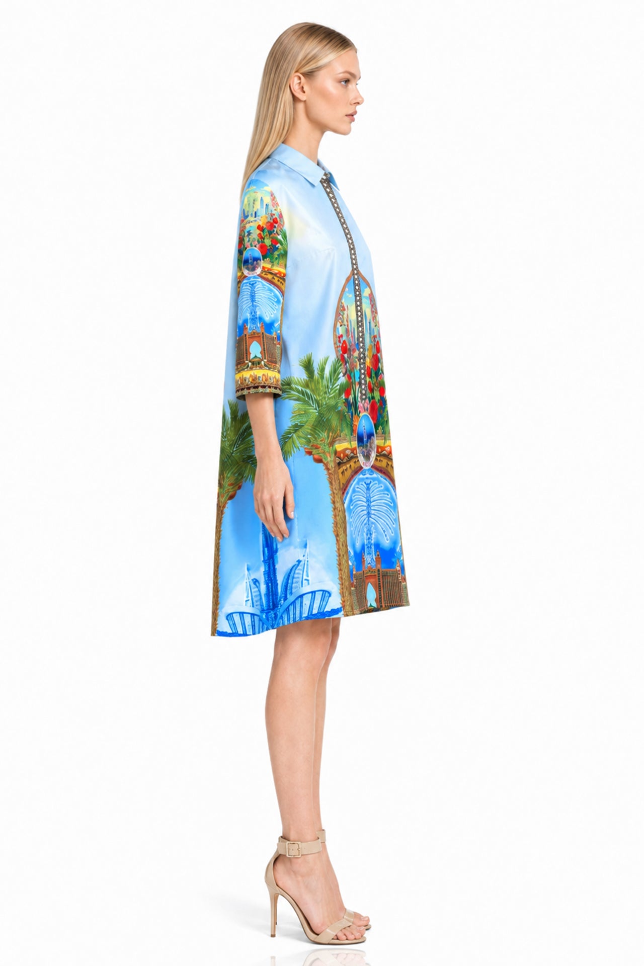 Blue Midi Dress for Women