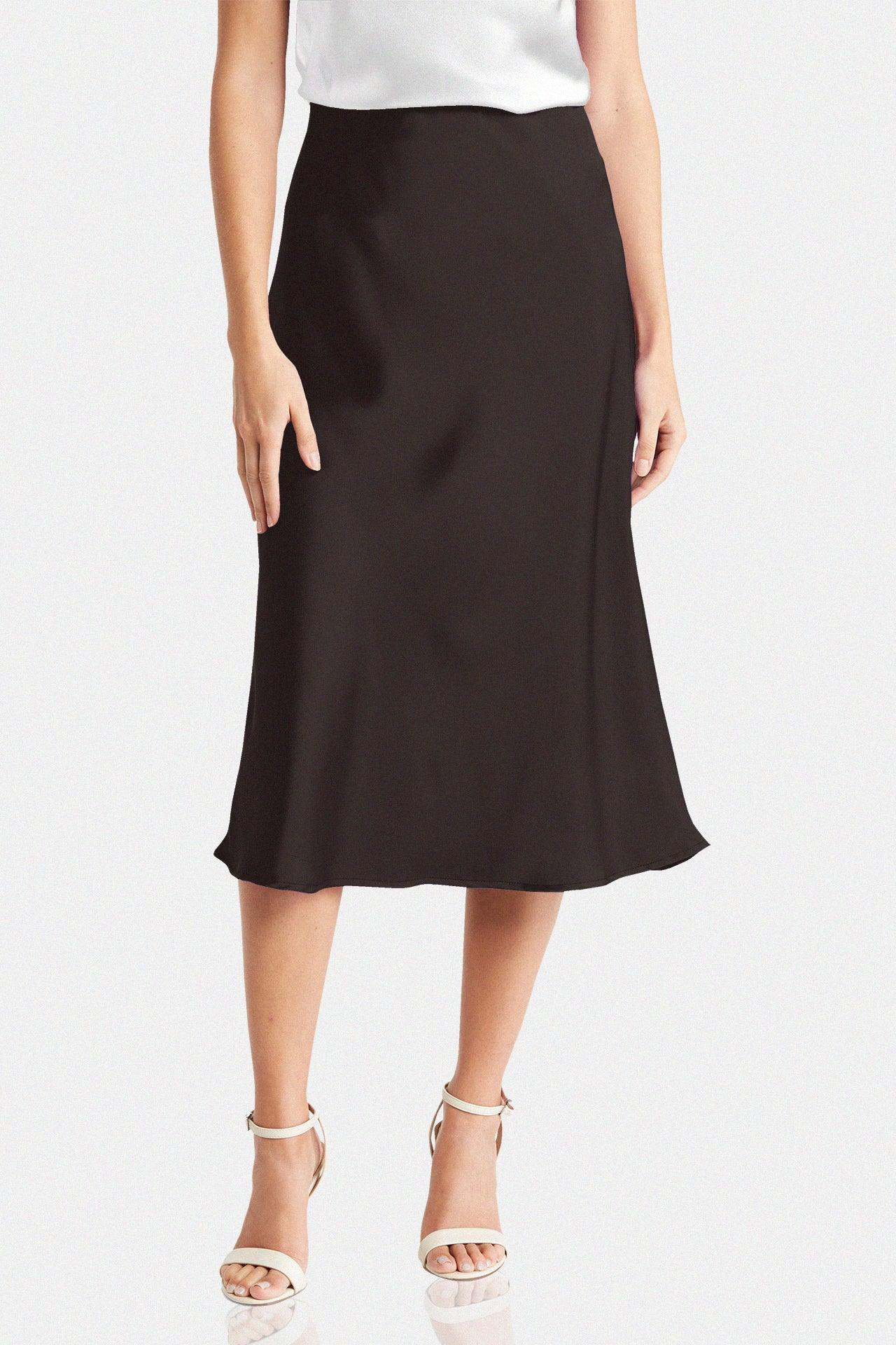 Designer Ground Coffee Ladies Knee Length Skirts