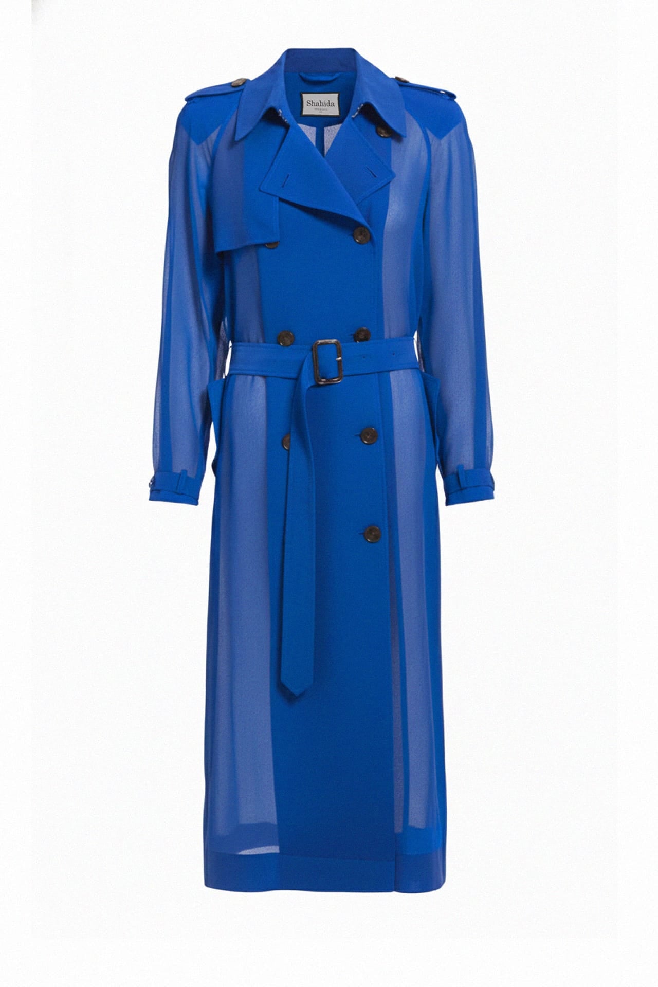 Classic Belted Longline Trench with Lapels