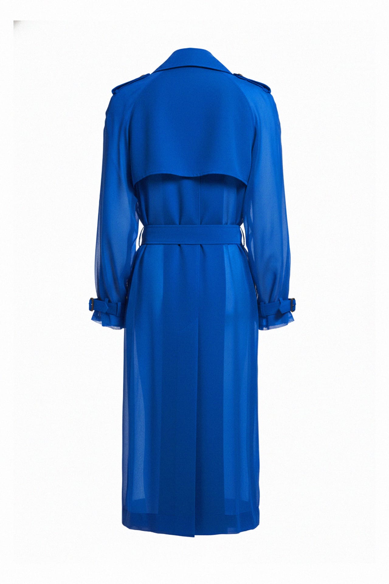 Classic Belted Longline Trench with Lapels