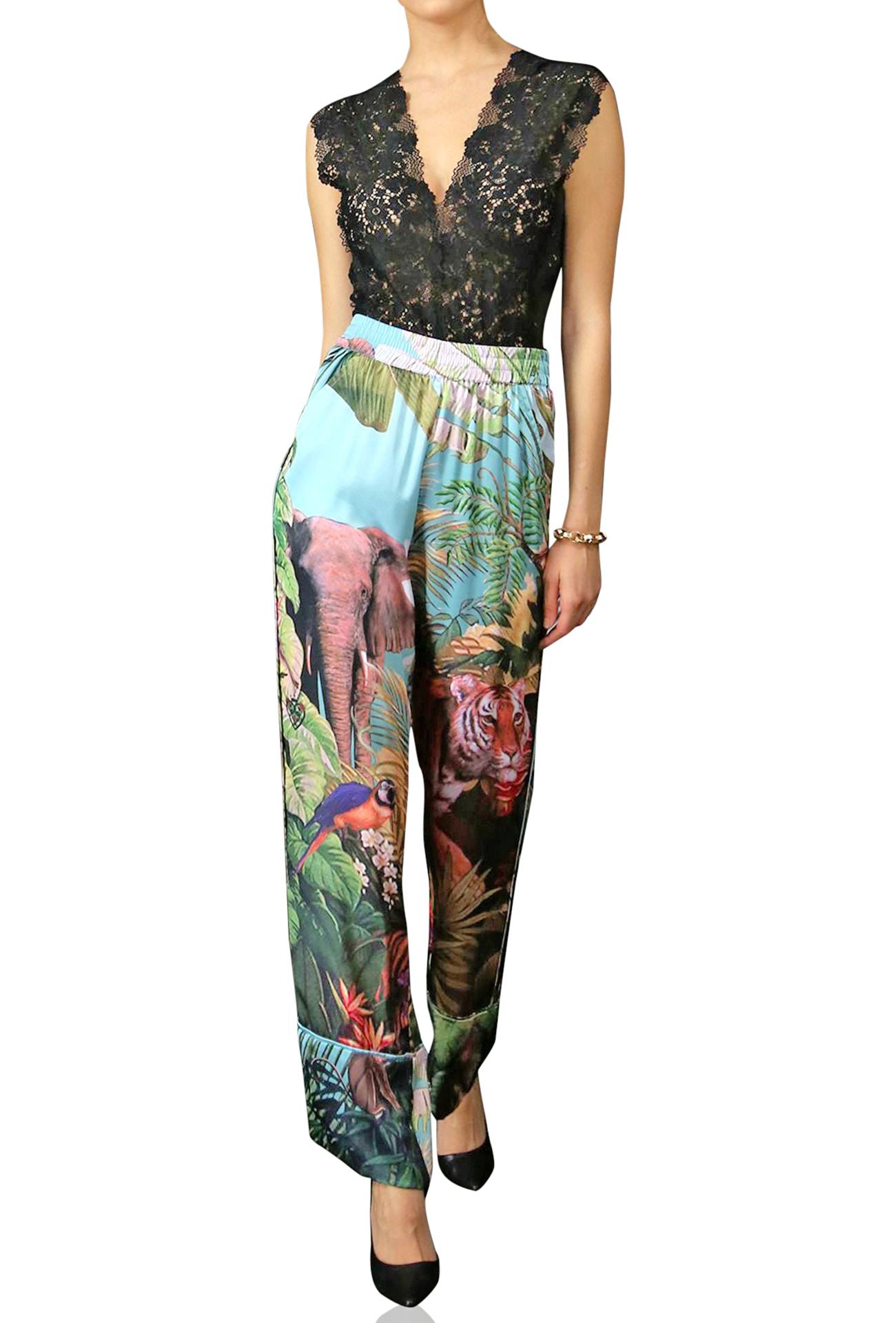 Dark Forest Print Pants