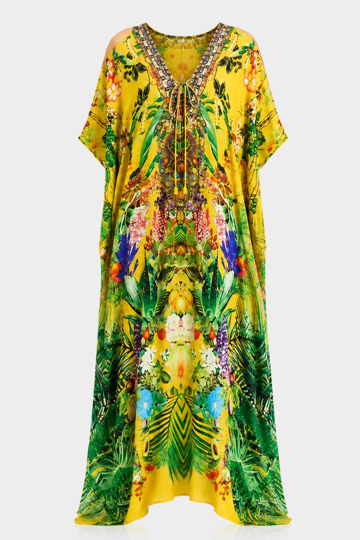 Caftan Dress in Yellow