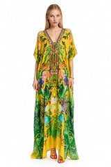 Caftan Dress in Yellow